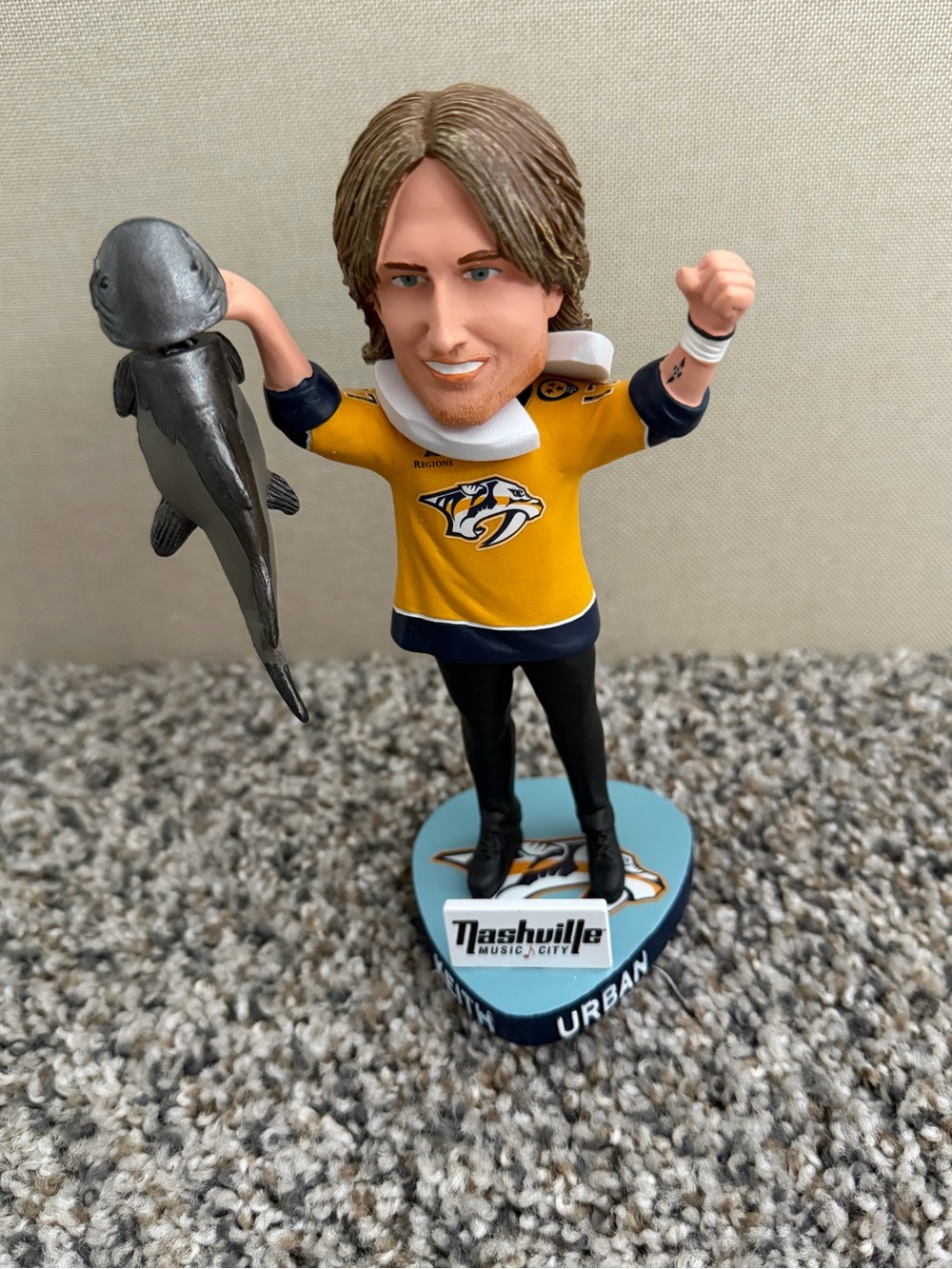 2025 Nashville Predators Keith Urban Bobblehead - Music City Hockey Bobble Head
